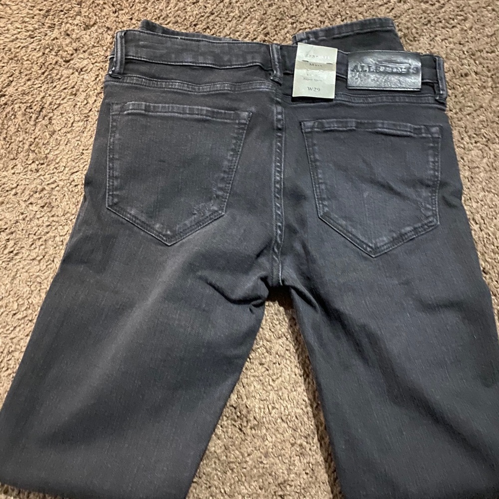 ALL SAINT MAST VINTAGE BLK S 29 - Picture 3 of 5